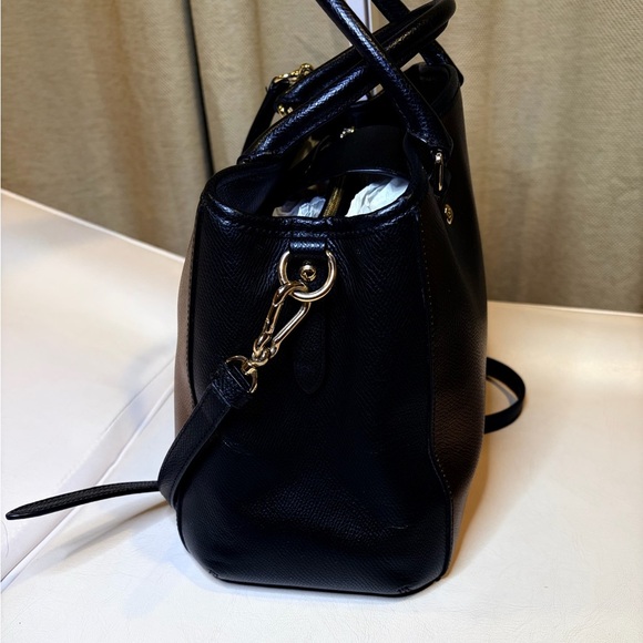 Coach Black and Bronze Satchel - Picture 7 of 15
